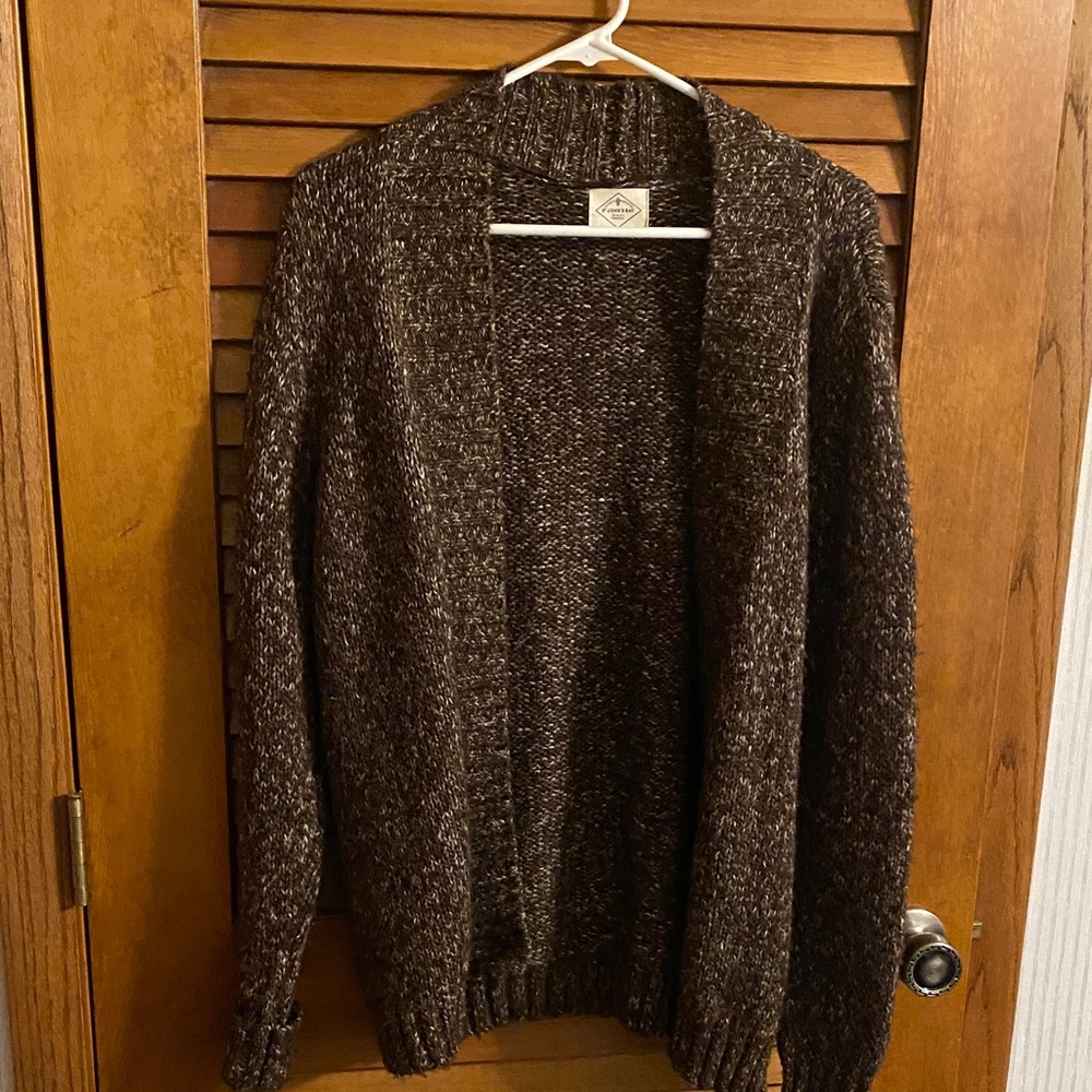 St. John's Bay Women's Brown Cardigan Sweater